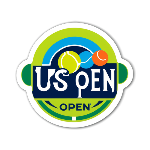 Vášeň pro tenis: Samolepka US Open