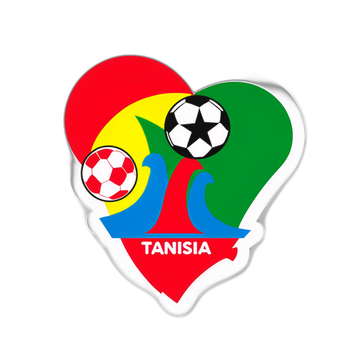 Mali ve Tunus Futbol Maçı Sticker Tasarımı
