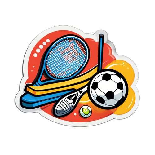 Sport Sticker med TV2 Logo