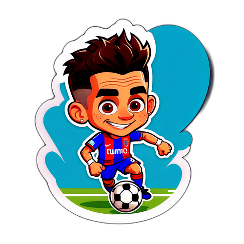 Torreira'nın Karikatürleşmiş Futbolcu Sticker'ı