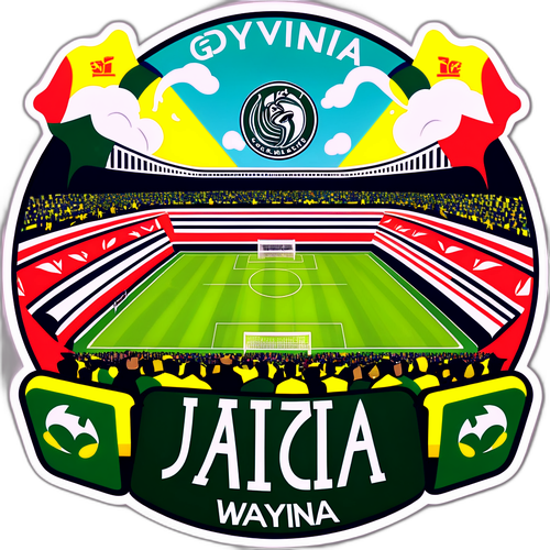 Legia Varšava vs Gdynia: stylizovaná scéna z fotbalového zápasu