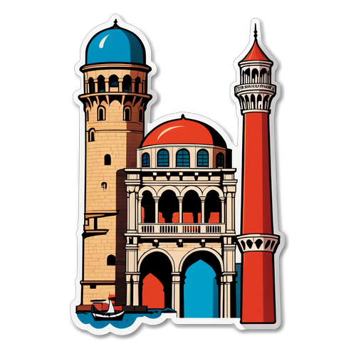İzmir Tarihi Yapıları Kolajı