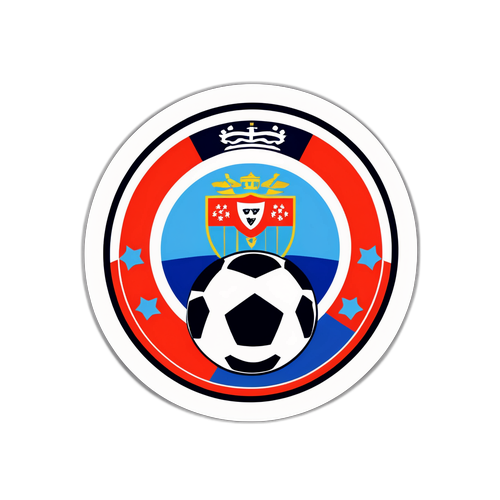 Sticker fotbal minimalist Porto și Benfica