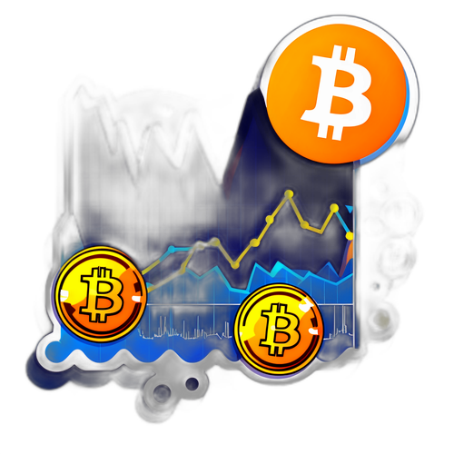 Динамічна наліпка з графіком ціни Біткойн