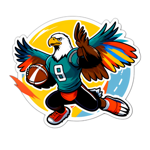 Kaakit-akit na Agila sa Labanan ng Football