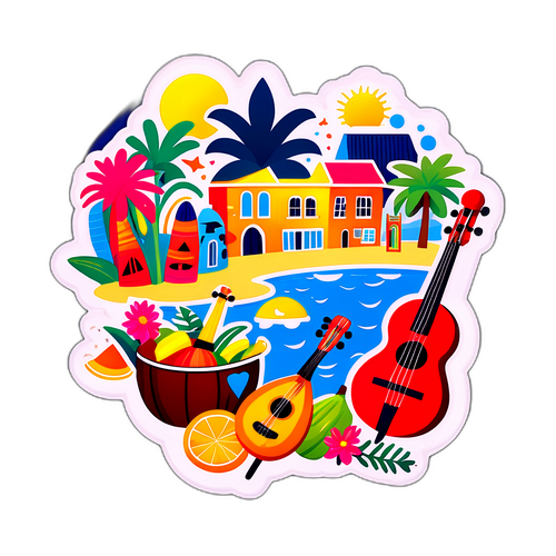 Adhesiv vesel cu cultura vibrantă a Curacao