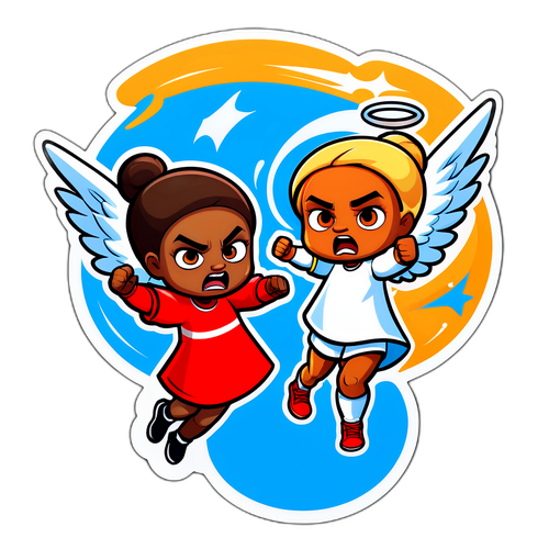 Cartoonish Duel: Angel Reese vs. Rival Player