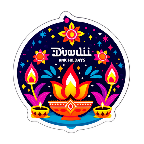 दीवाली उत्सव स्टिकर