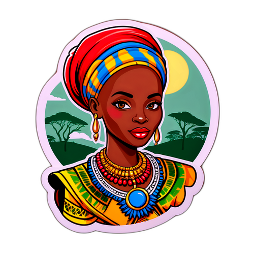 Stickers inspirowane kulturą Tanzanii