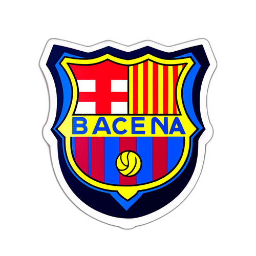 สติกเกอร์แฟนบอลบาร์เซโลนาในสนาม