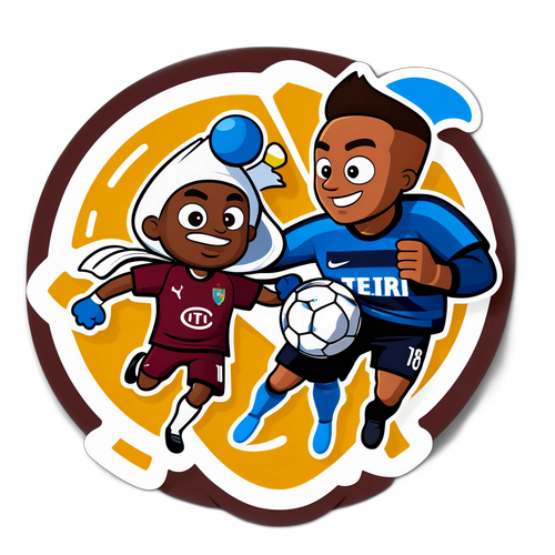 Speelse interpretatie van Inter - Torino