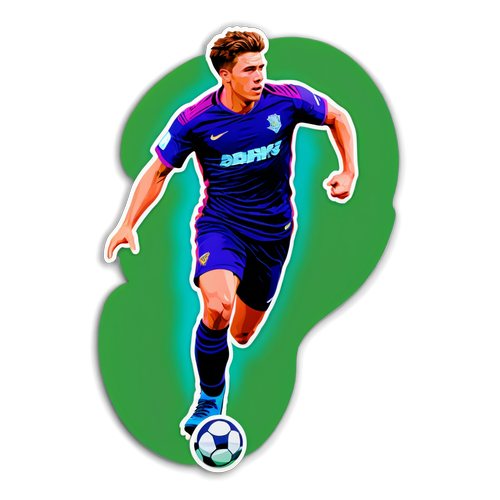 Sticker Hebat Cole Palmer: Energi dan Warna yang Membakar Semangat Bola Sepak!