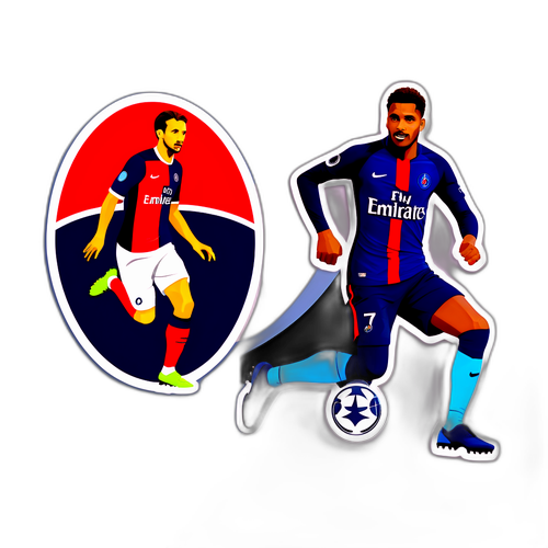 巴黎聖日耳曼對熱刺的貼紙設計