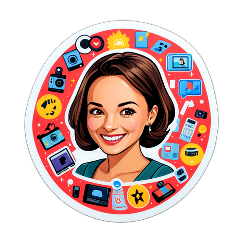 Sticker cu Mara Bănică