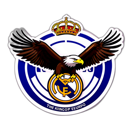 Majestátní orel nad stadionem Real Madrid