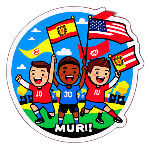Desain Stiker 'GO MU!' yang Menarik
