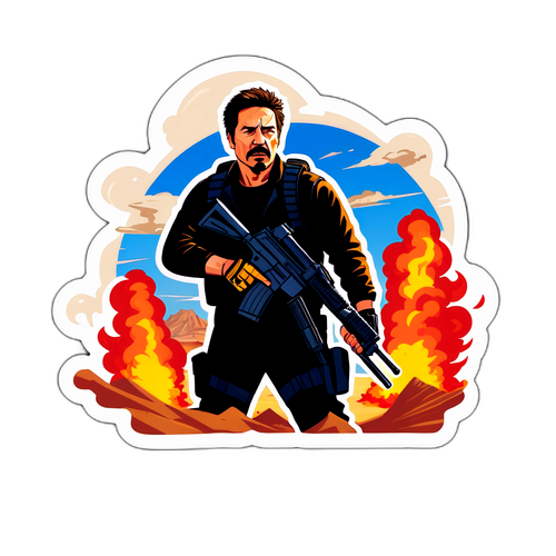 Actionreicher Aufkleber aus 'Sicario 2'