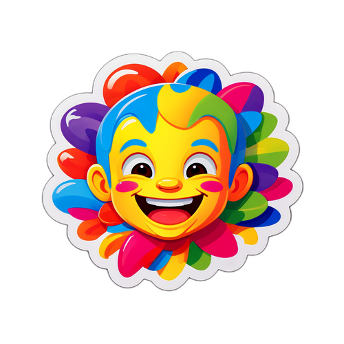 बच्चों के चेहरों पर हंसी के हजार रंगों का स्टिकर