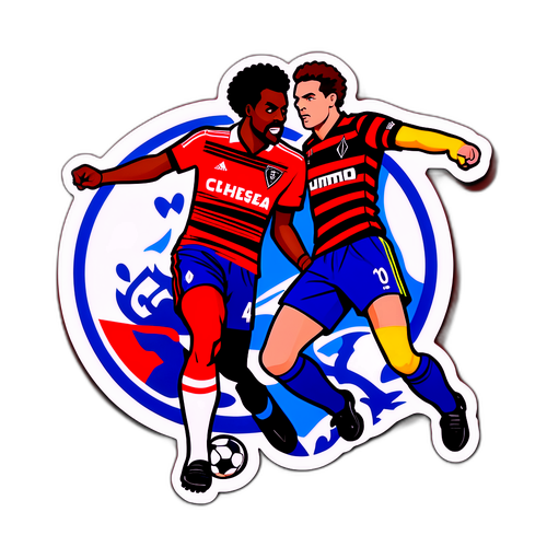 Sticker ng Labanan sa Pagitan ng Flamengo at Chelsea