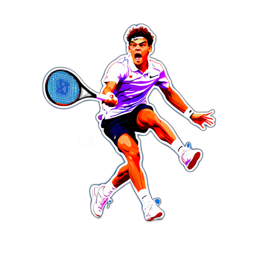 Pegatina de Taylor Fritz en Acción