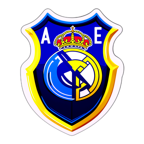 아라베스 대 레알 마드리드 경기 네온 디자인 스티커