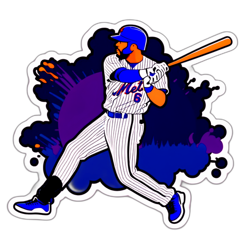 Dynamic Mets Player Home Run Sticker