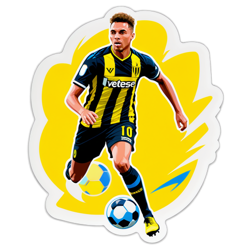 Schitterende Sticker van Vitesse: Zie de Futuristische Voetballer in Actie!