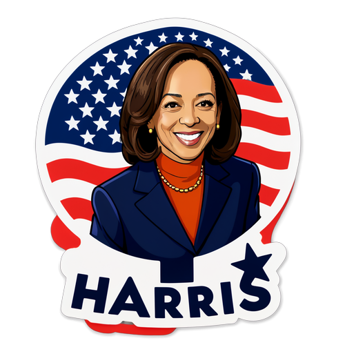 Trumpet Your Pride: De Onweerstaanbare Kamala Harris Sticker die Iedereen Verlangt!