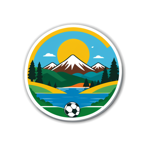 Kocaelispor Amblemi ile Çorum Manzarası Minimalist Sticker