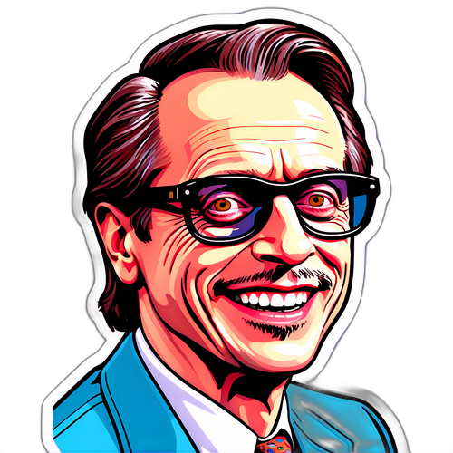 Ilustrace Stevea Buscemího v pop art stylu