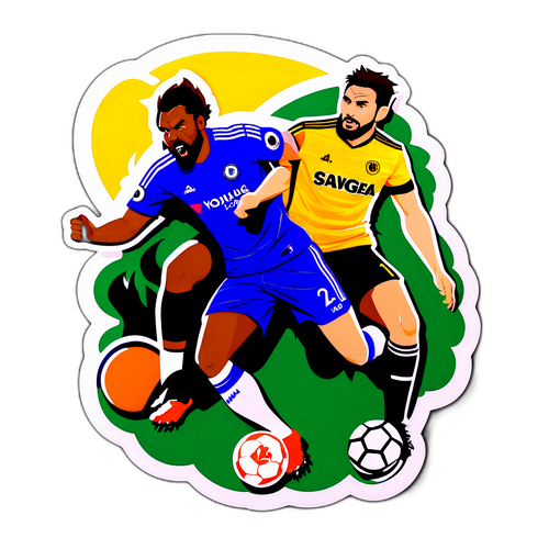 狼隊對切爾西比賽主題貼紙