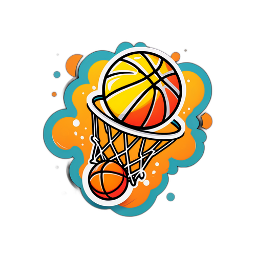 Sticker ng Buwis na Basketball