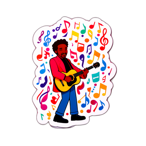 Christophe Maé avec sa guitare