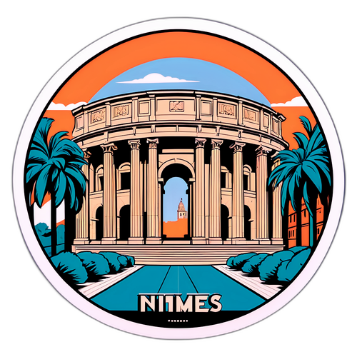 Illustration der Stadt Nîmes