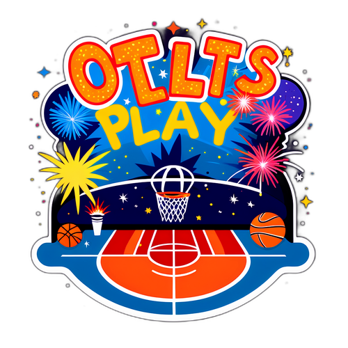 A Whimsical Basketball Court Illustration