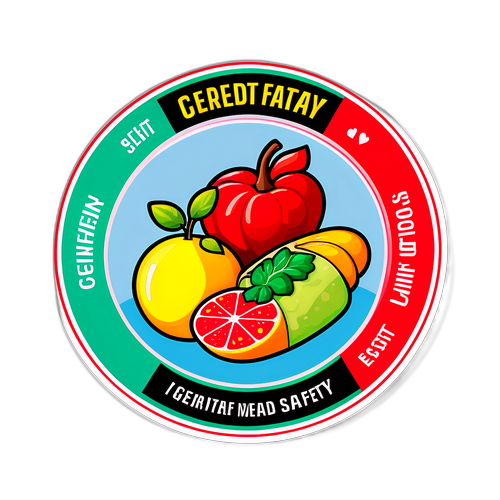 食物安全意识贴纸
