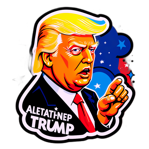 Donald Trump İkonik Söz Sticker Tasarımı