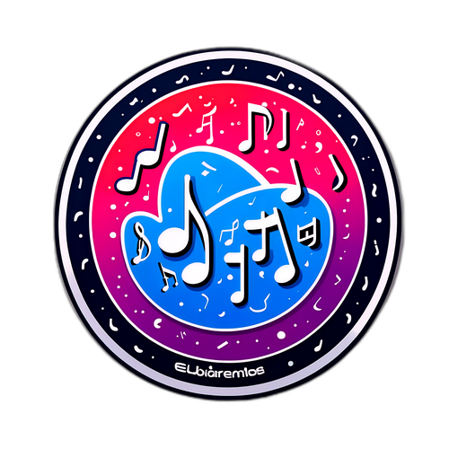 EBU-Logo mit musikalischen Noten und Satelliten