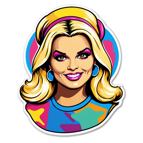 Pop Queen Forever! Jessica Simpson Pop Art Sticker