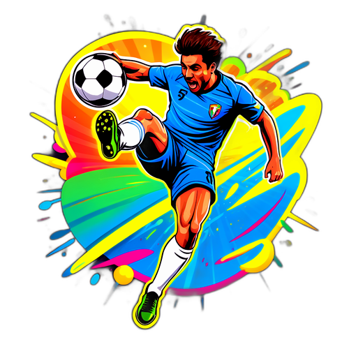 Calciatore in azione