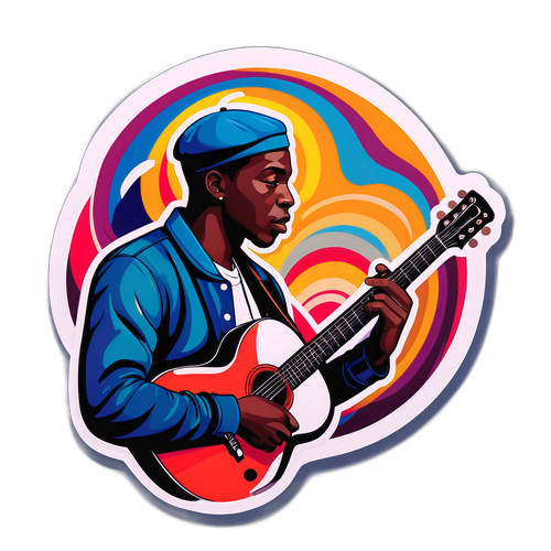 Jacob Banks med guitar