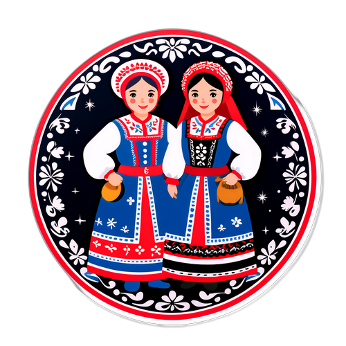 Slovak Folklore Sticker