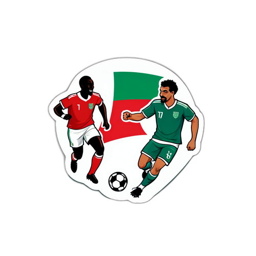 สติกเกอร์ฟุตบอลไนจีเรียปะทะโมร็อกโก