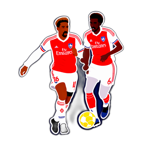 Kielelezo cha Arsenal na Lyon Wachezaji Katika Hatua
