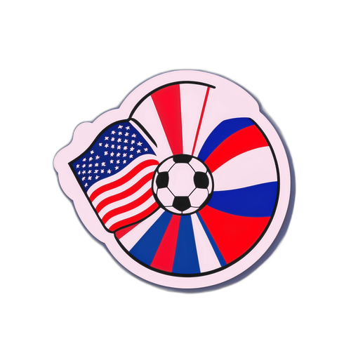 Sticker ya Kuadhimisha Mechi ya Soka ya USA dhidi ya Paraguay