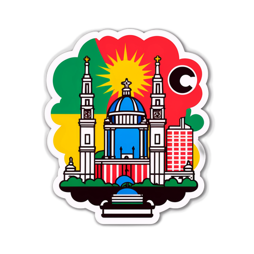 Autocollant de la célèbre duo Santos et São Paulo