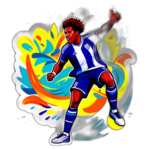 Stilfuld sticker af Jude Bellingham