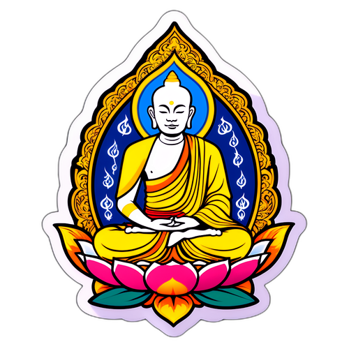 สติกเกอร์หลวงปู่ทวดในสไตล์ไทยประเพณี