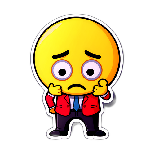 Emoji Sedih dengan Karakter Kartun