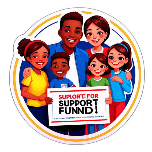 Stiker Keluarga Menerima Dana BSU